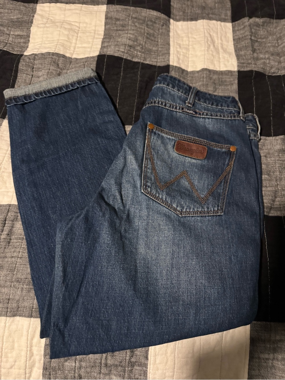 Wrangler Womens Blue Jeans straight leg